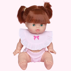 Blush Bow Doll Bib & Diaper Set - SALLI Collective