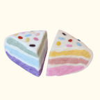 Confetti Cake Slice (Set of 2) Felt Food - Juni Moon