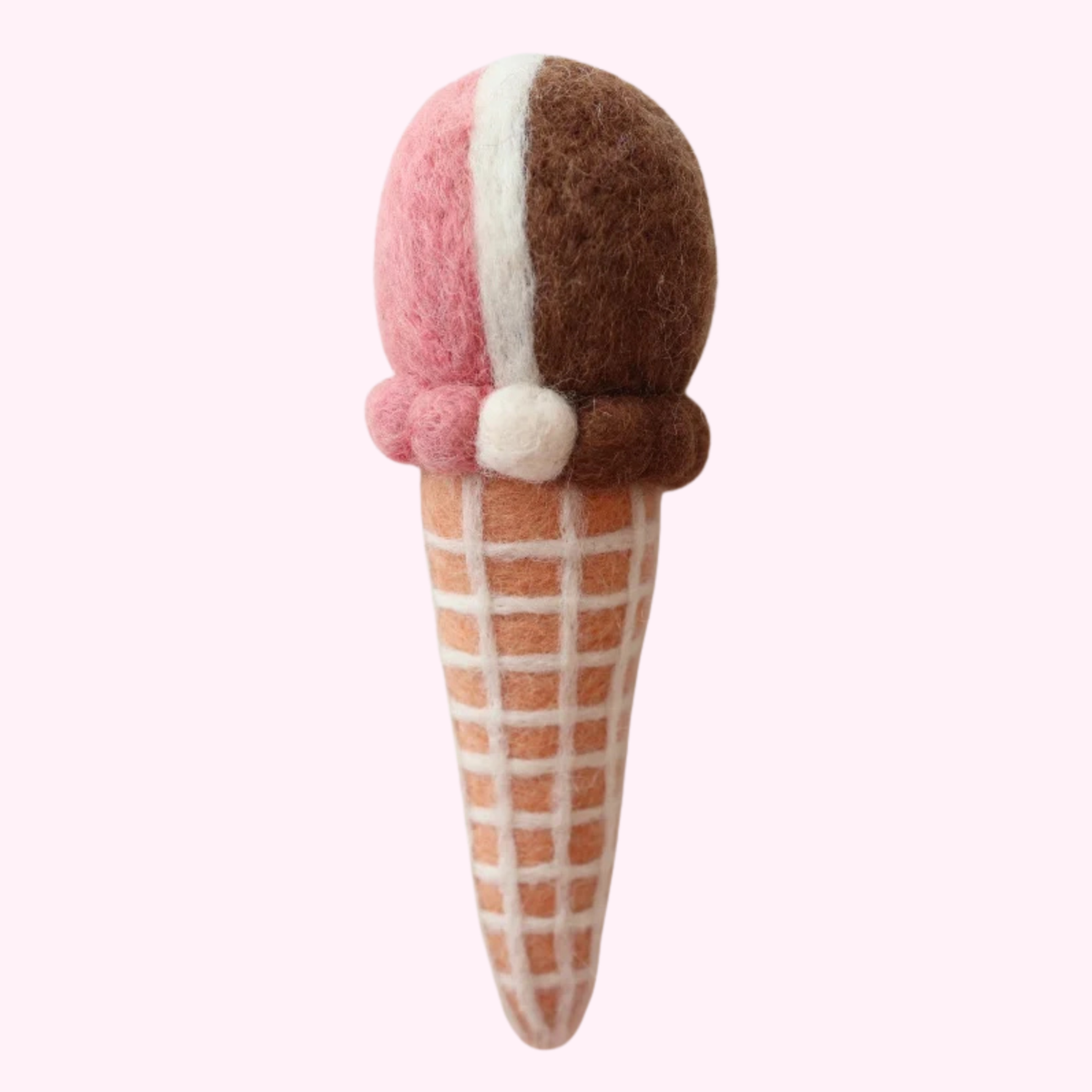 Neopolitan Felt Ice-Cream Cone - Juni Moon