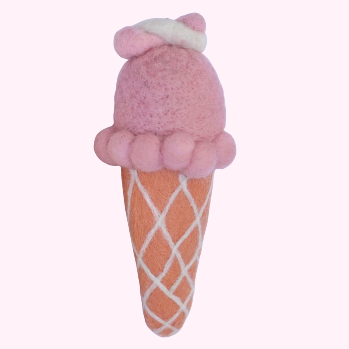 Marshmallow Felt Ice-Cream Cone - Juni Moon