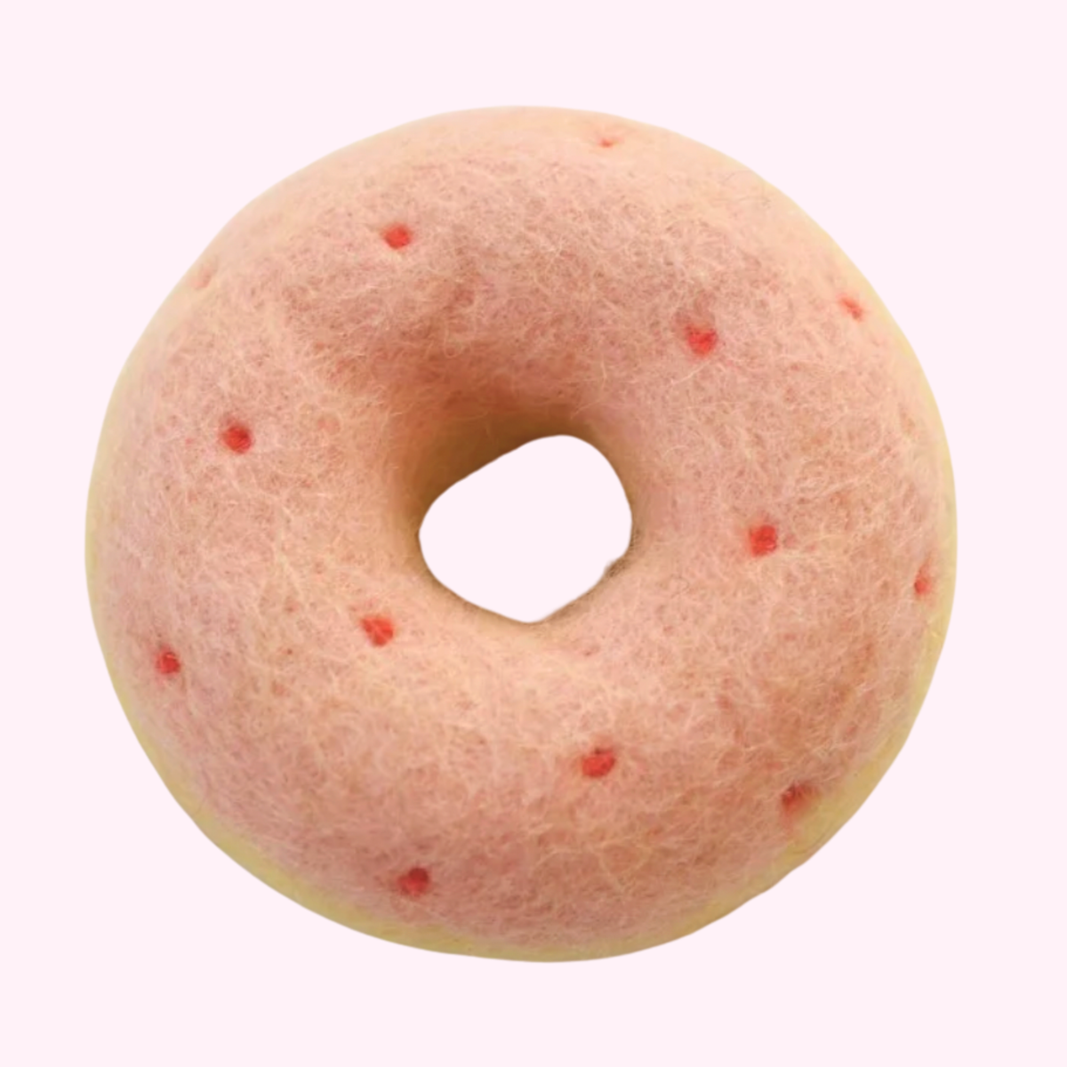 Peach Sprinkle Felt Donut - Juni Moon