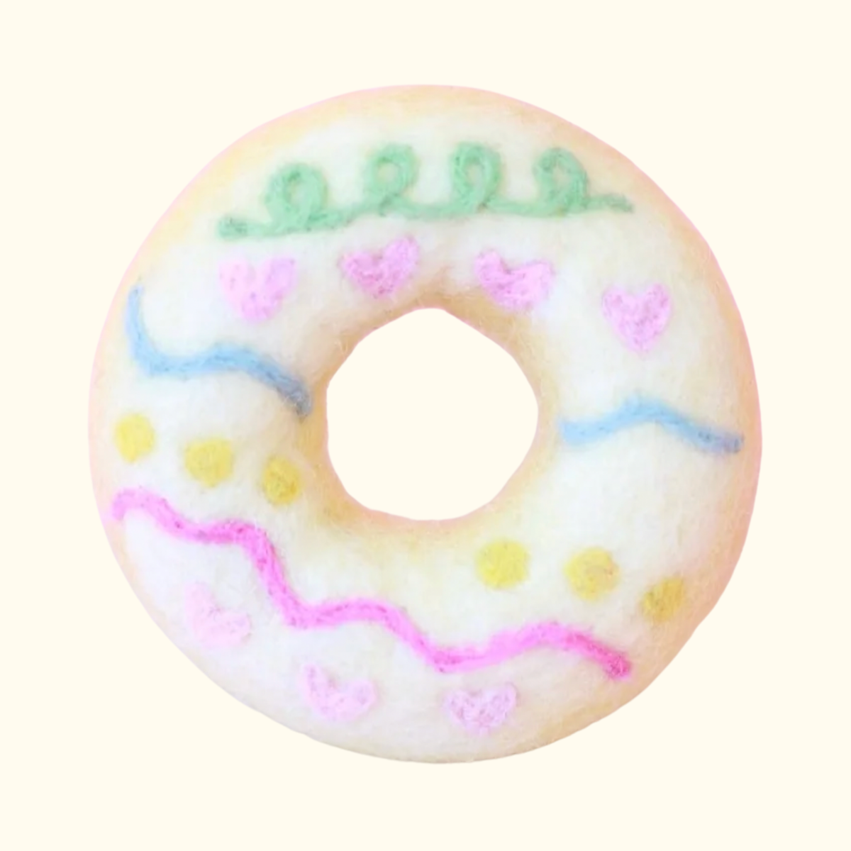 Vanilla Party Felt Donut - Juni Moon
