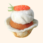 Carrot Cake Felt Muffin - Juni Moon