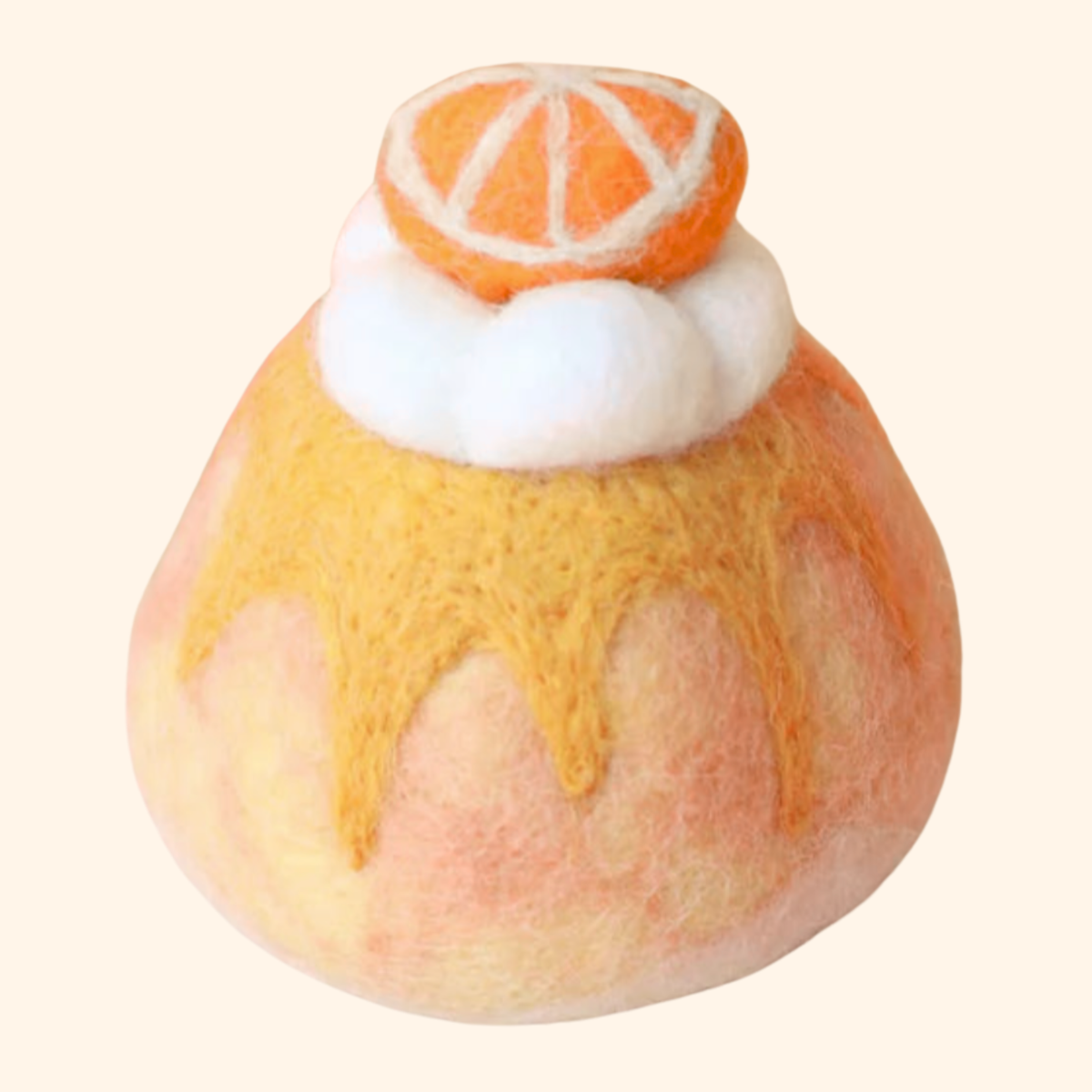Orange Felt Sponge Cake - Juni Moon