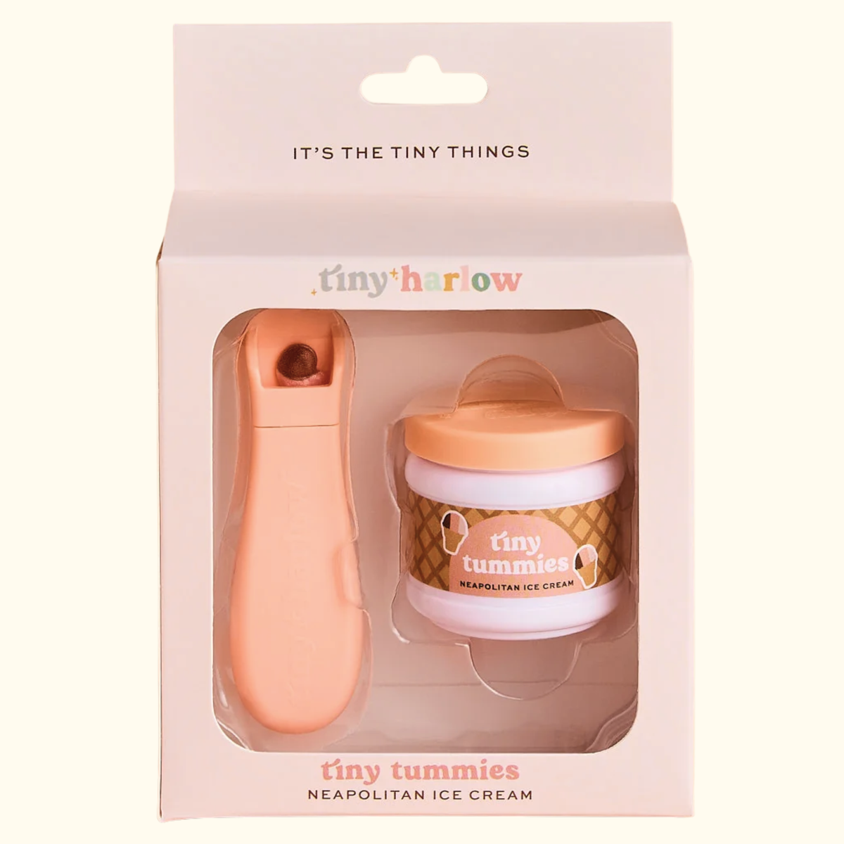 Neapolitan Ice-Cream Tiny Tummies Doll Food - Tiny Harlow