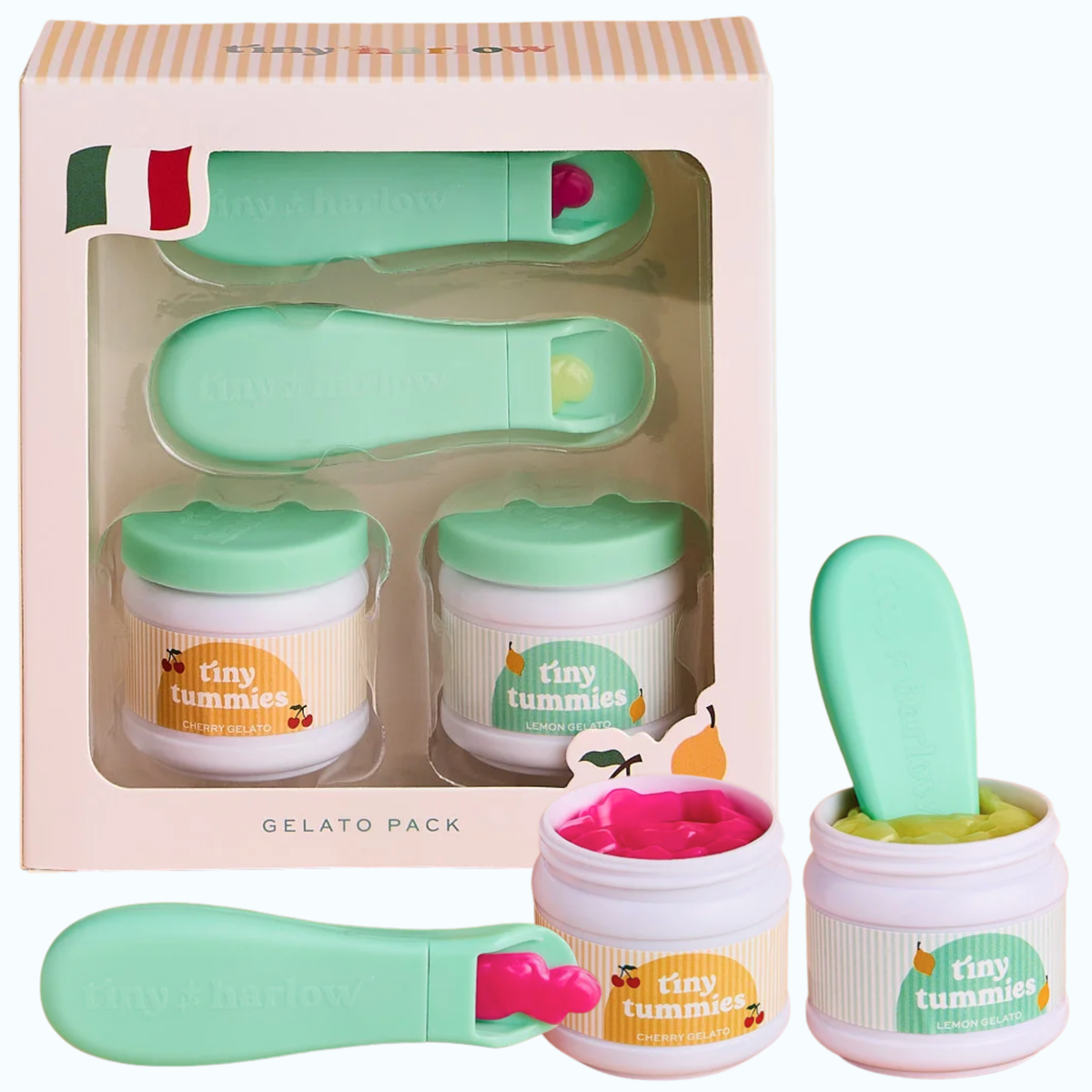 Lemon Sorbet & Cherry Gelato Pack Tiny Tummies Doll Food - Tiny Harlow
