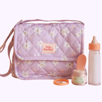 Lilac Daisy Tiny Nurturer Doll Nappy Bag Set - Tiny Harlow