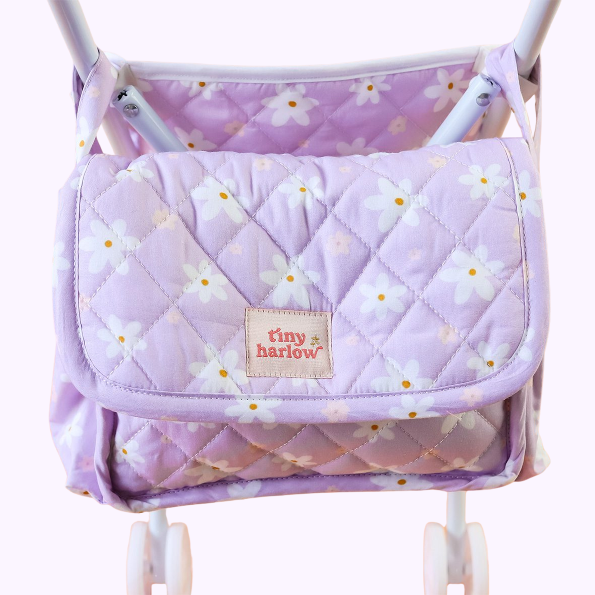 Lilac Daisy Tiny Nurturer Doll Nappy Bag Set - Tiny Harlow