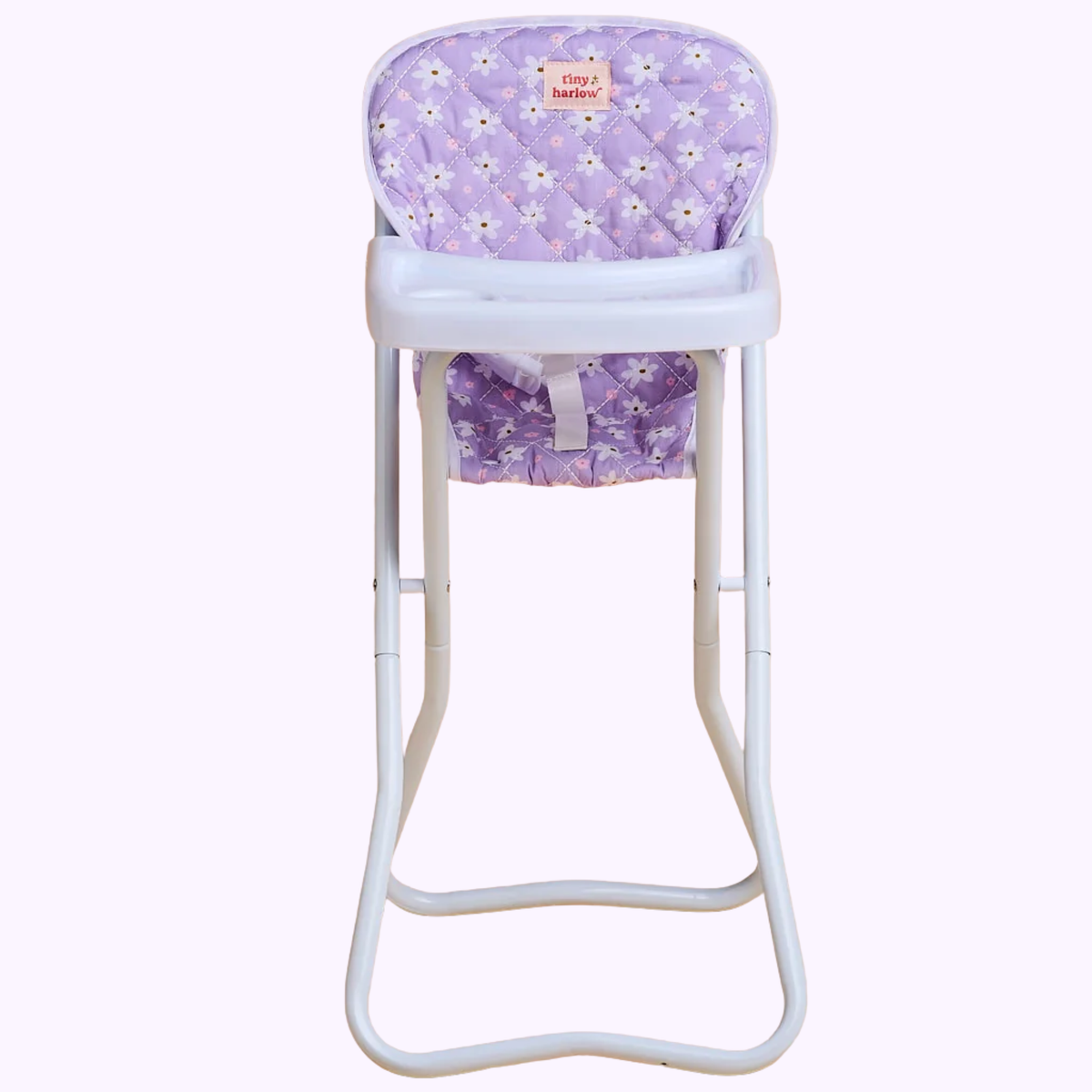 Lilac Daisy Baby Doll Highchair - Tiny Harlow