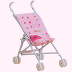 Strawberry Picnic Folding Baby Doll Stroller - Tiny Harlow