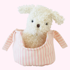 Marshmallow Puppy & Carrier Set - Alimrose