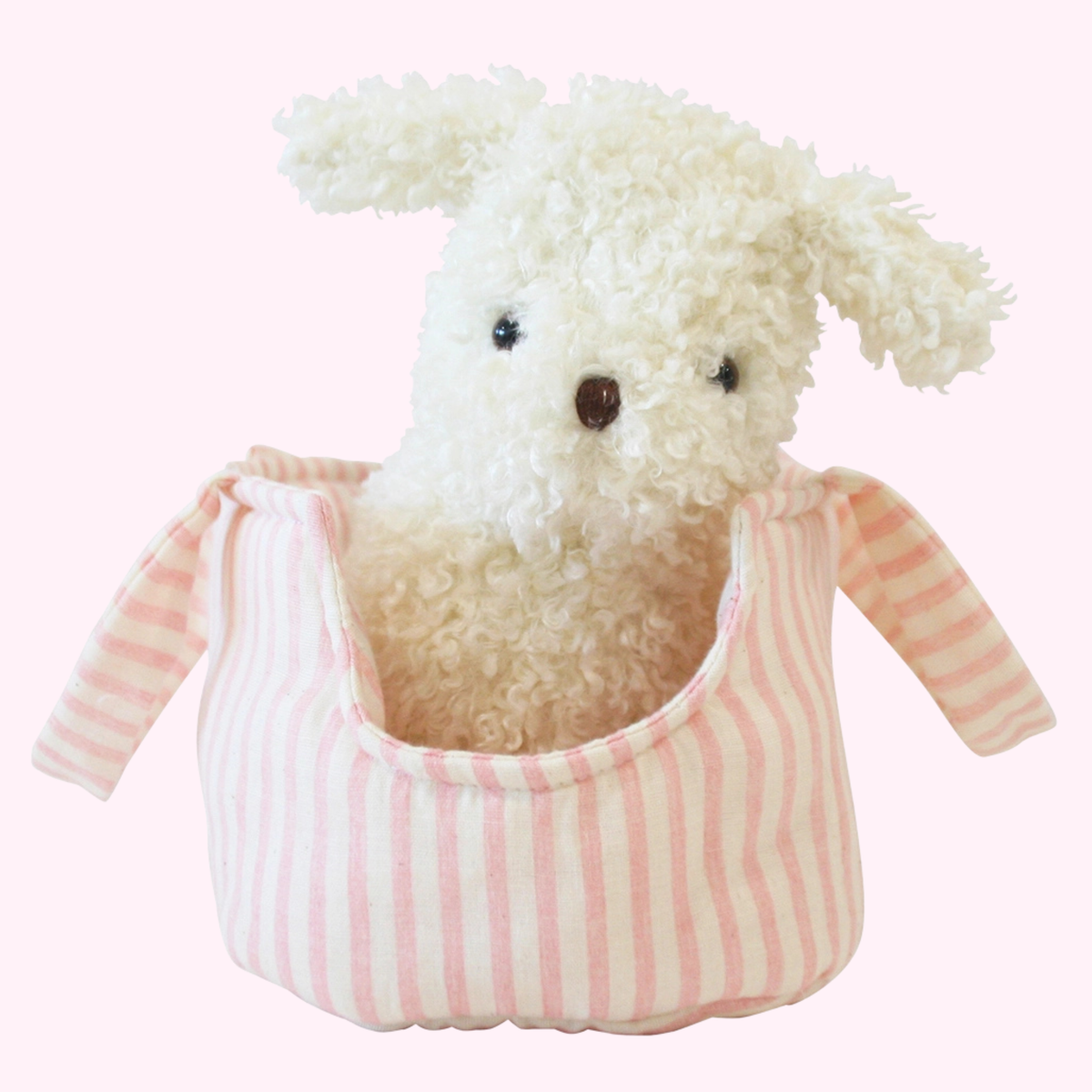 Marshmallow Puppy & Carrier Set - Alimrose