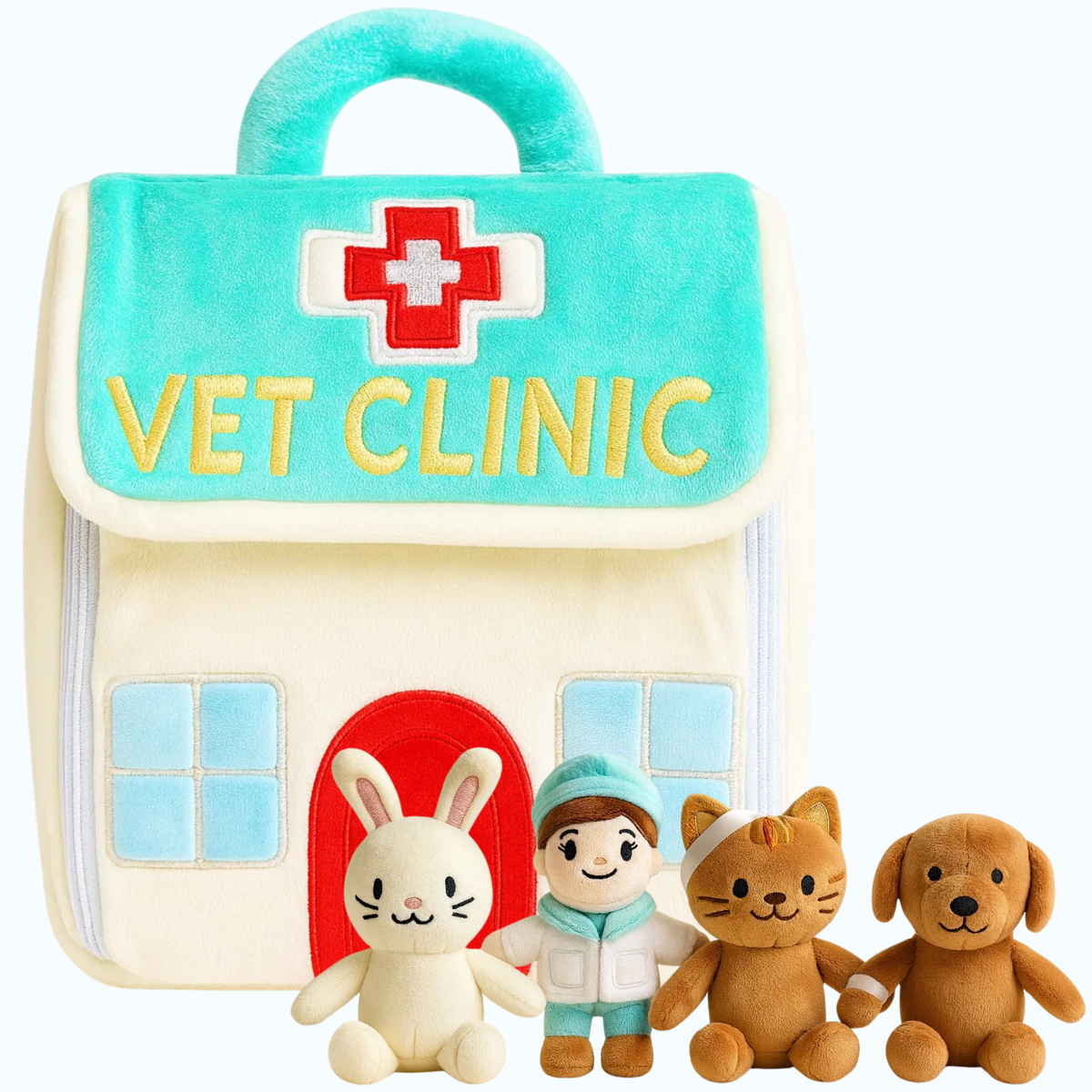 Plushy Tails Vet Clinic Playset - Plushy Pals
