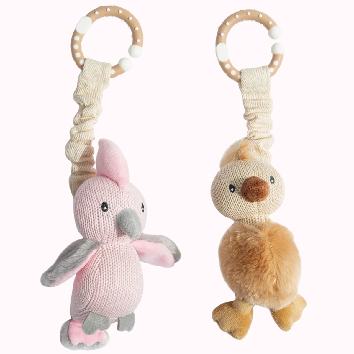 Galah & Emu Play Gym/Stroller Toys - Living Textiles