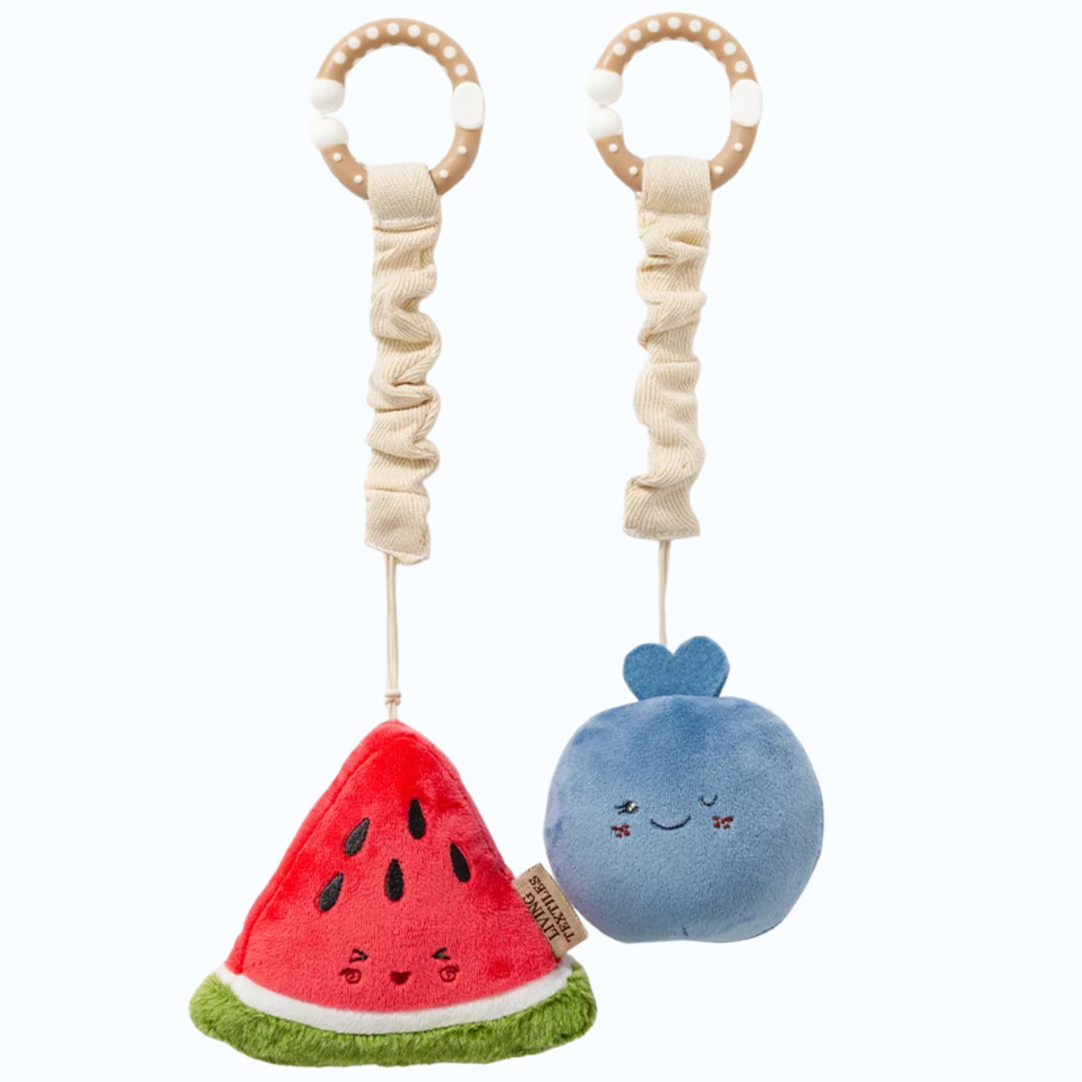 Watermelon & Blueberry Mini Market Play Gym/Stroller Toys - Living Textiles