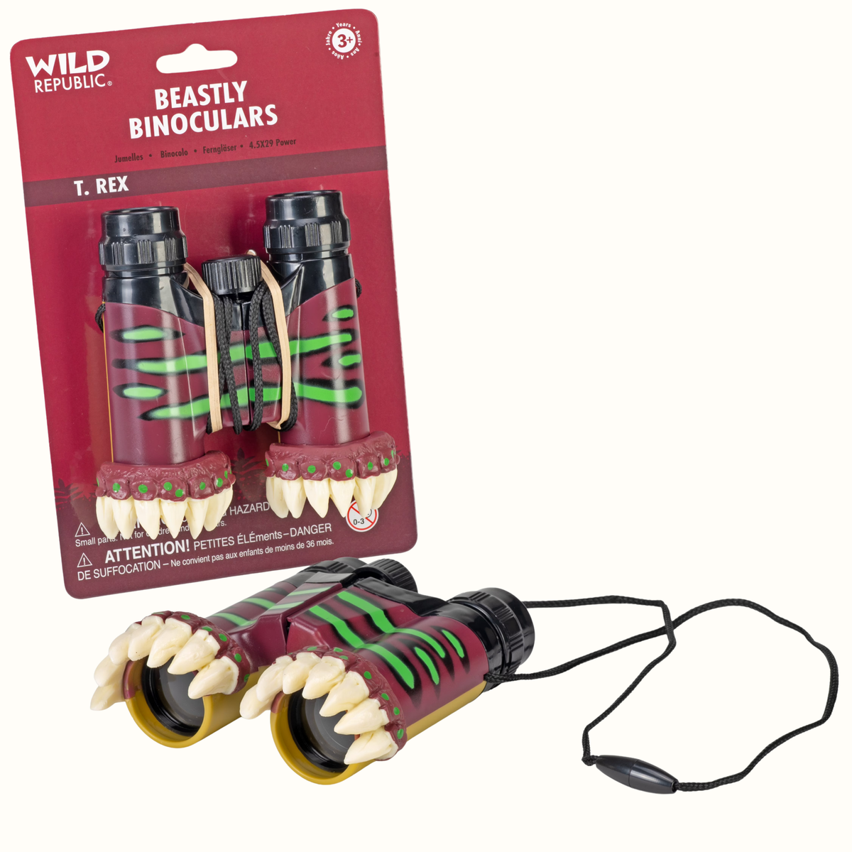 Beastly T-Rex Kids Binoculars - Wild Republic