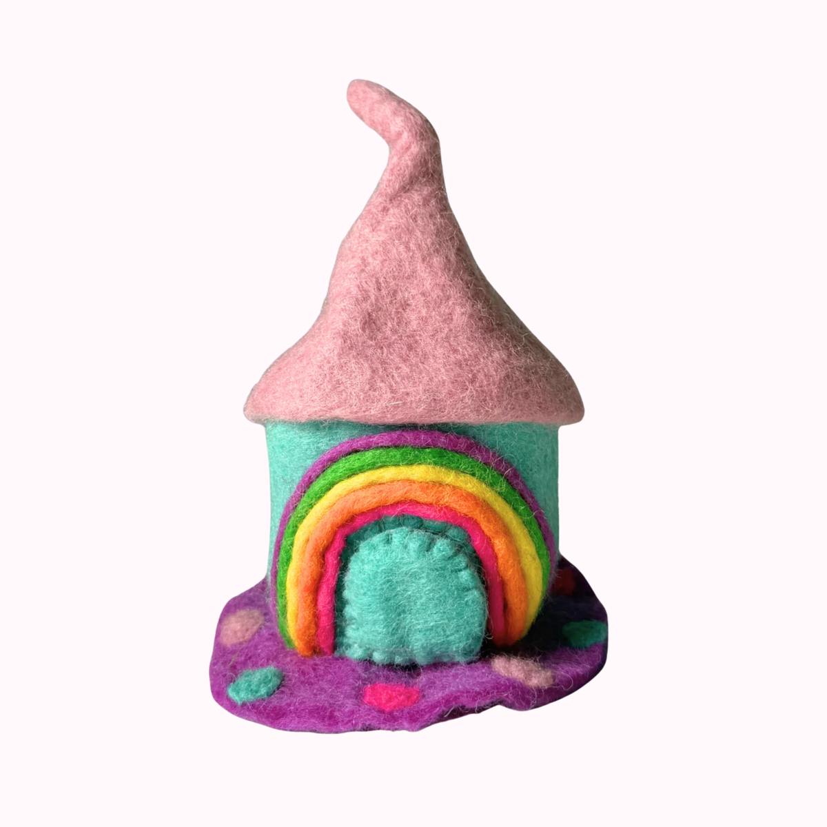Felt Mini Rainbow Shimmer Fairy Home – Himalayan Felt Co