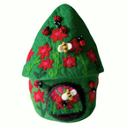 Ladybug Felt Fairy Home – Himalayan Felt Co