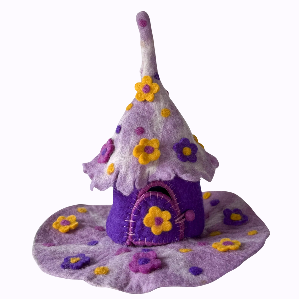 Purple Wonder Felt Fairy House – Himalayan Felt Co