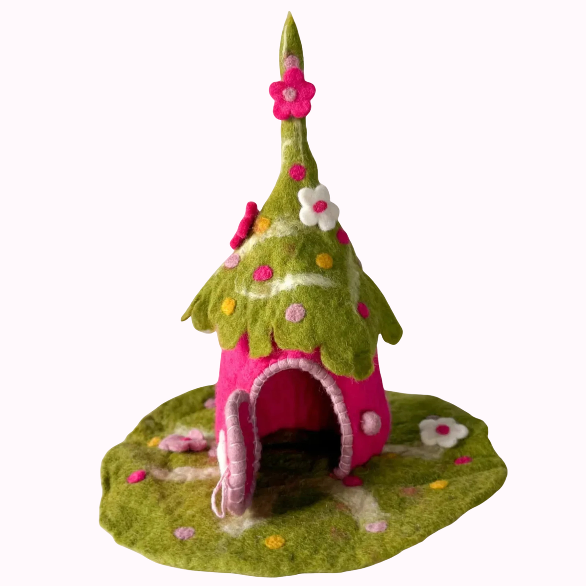 Pink Wonder Felt Fairy House – Himalayan Felt Co