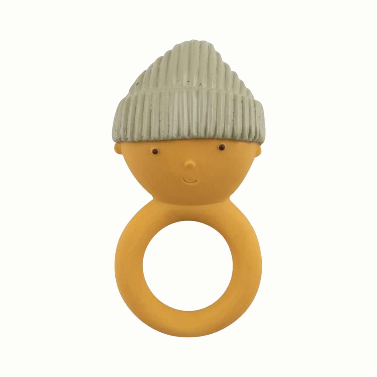 Peach Baby Natural Rubber Teething Ring - We Are Gommu