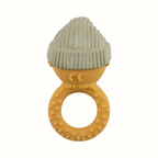 Peach Baby Natural Rubber Teething Ring - We Are Gommu