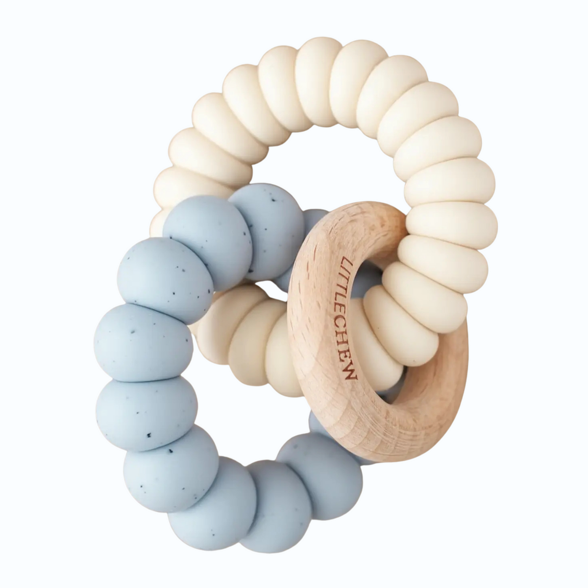Speckled Powder Blue Luna Teether - Little Chew