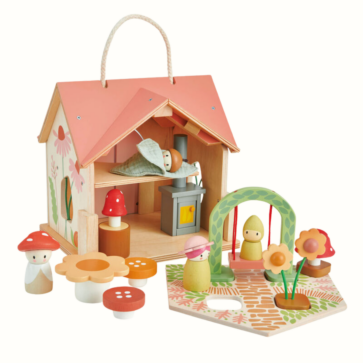 Merrywood Rosewood Cottage Play Set – Tender Leaf Toys