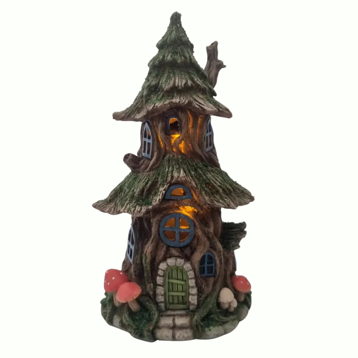 Mystic Woodland Solar Fairy House - Fairy Garden