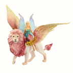 Fairy on Winged Lion Figurine – Schleich