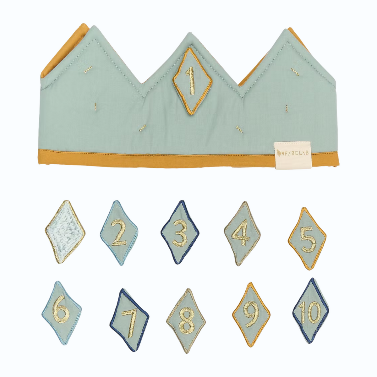 Blue Interchangeable Birthday Crown - Fabelab