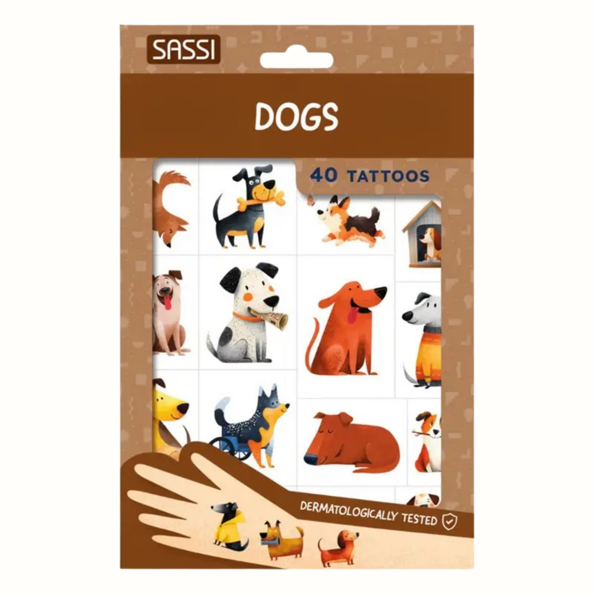 Dogs Temporary Tattoos - Sassi