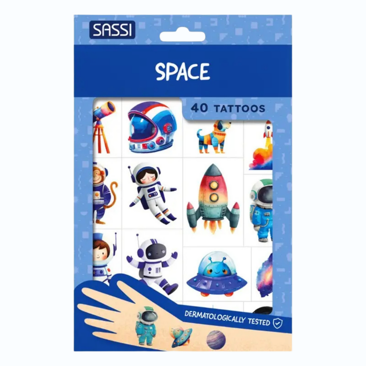 Space Temporary Tattoos - Sassi