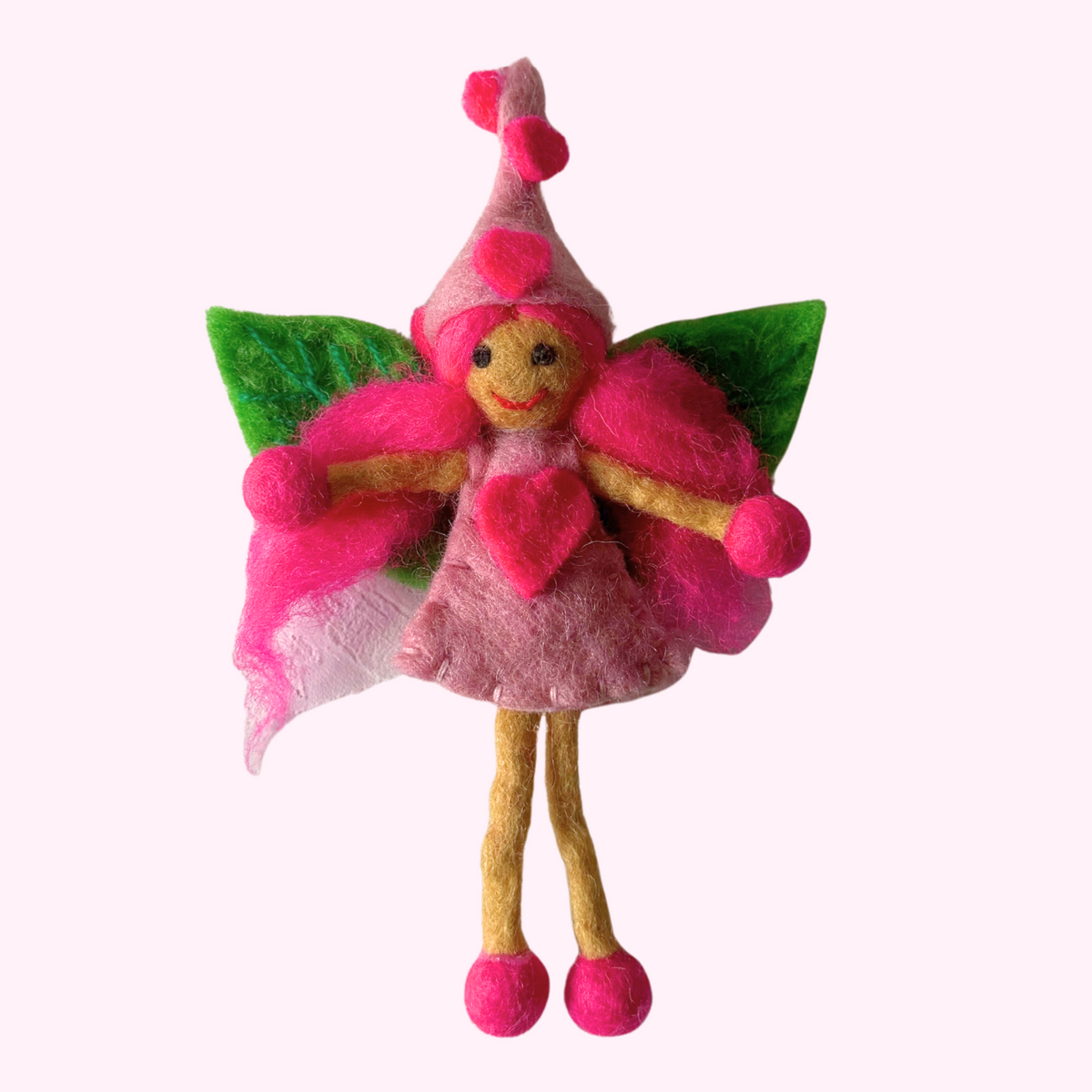 Miss Pink Small Fairy Witch – Himalayan Felt Co