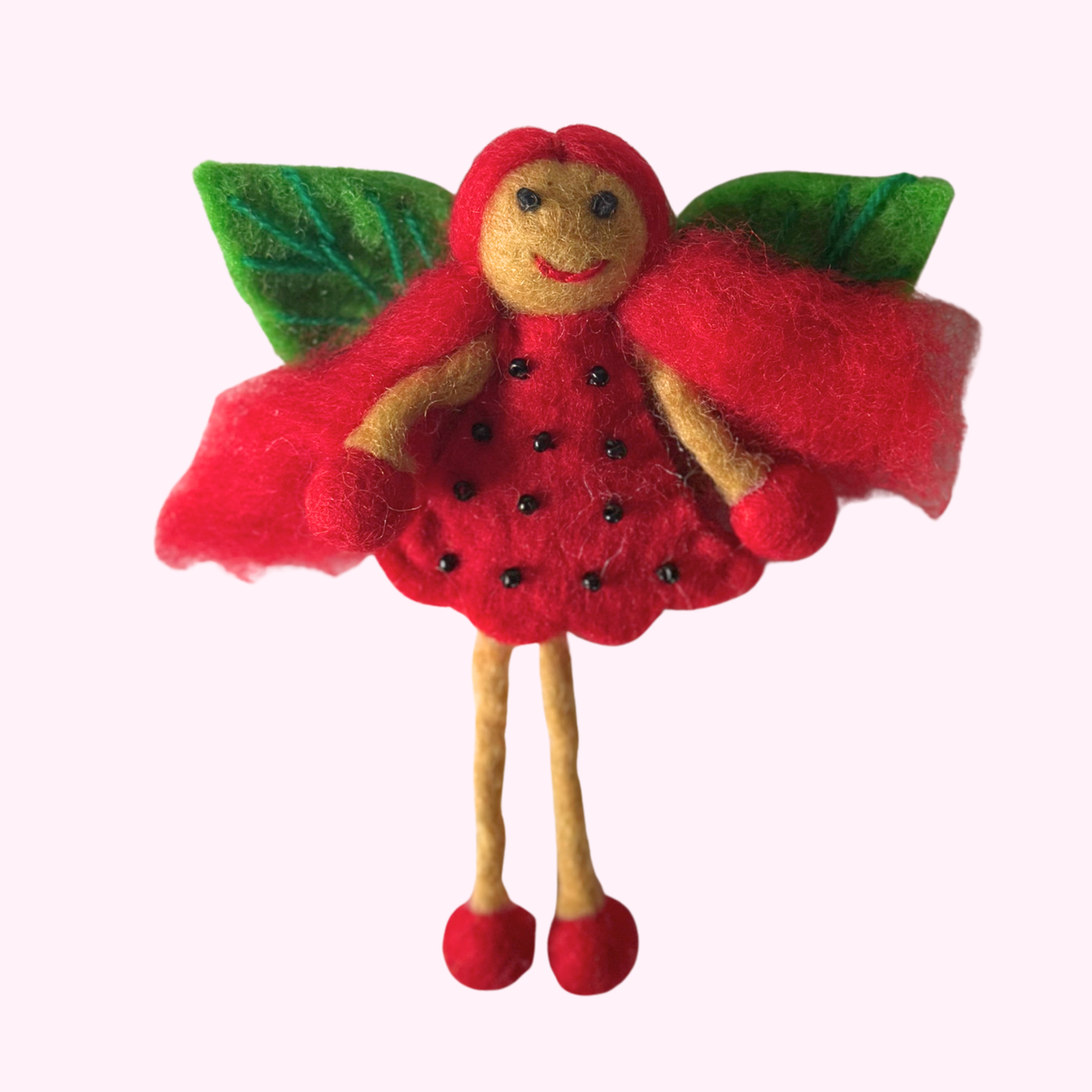 Miss Strawberry Small Fairy – Himalayan Felt Co