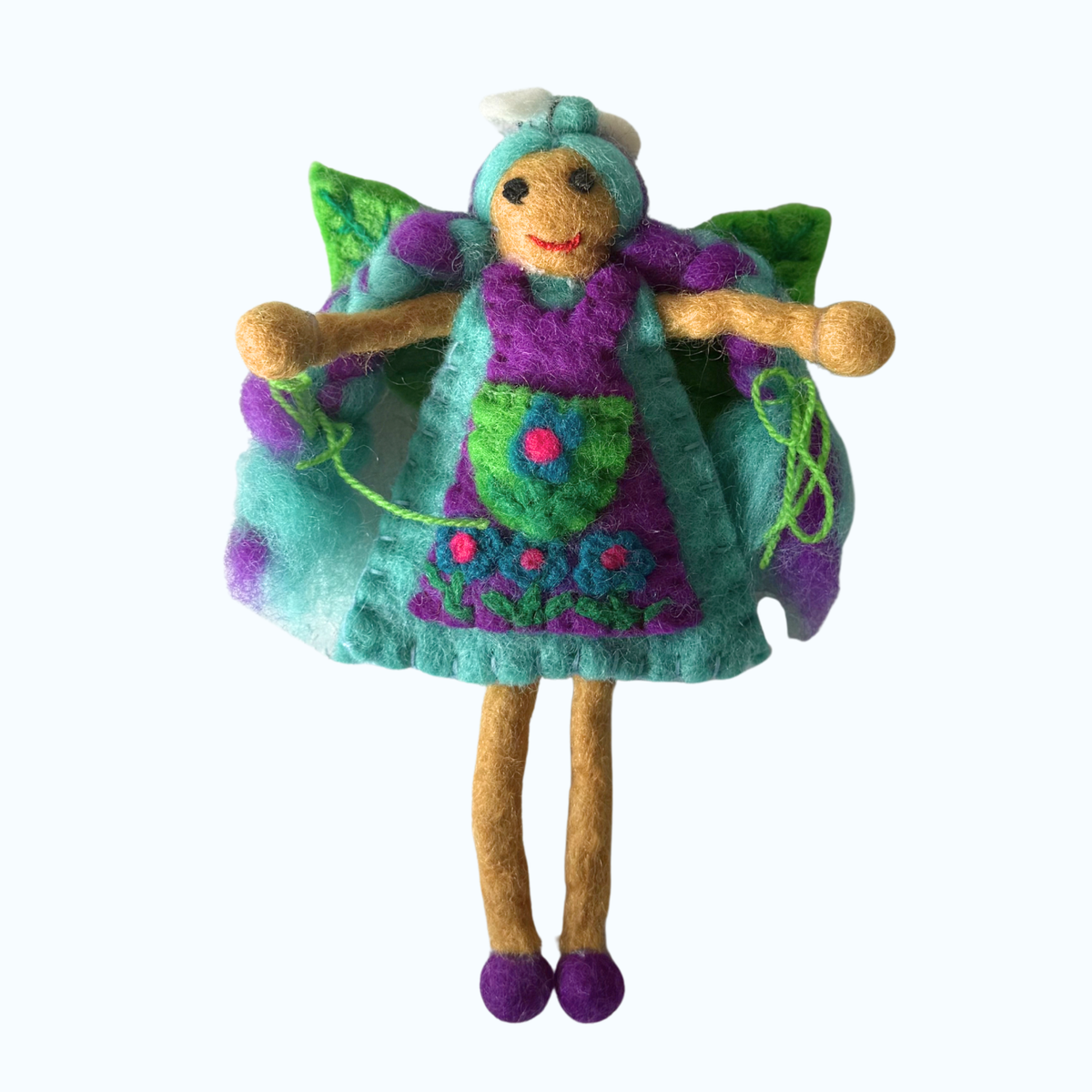 Miss Blue Bee Medium Fairy – Himalayan Felt Co