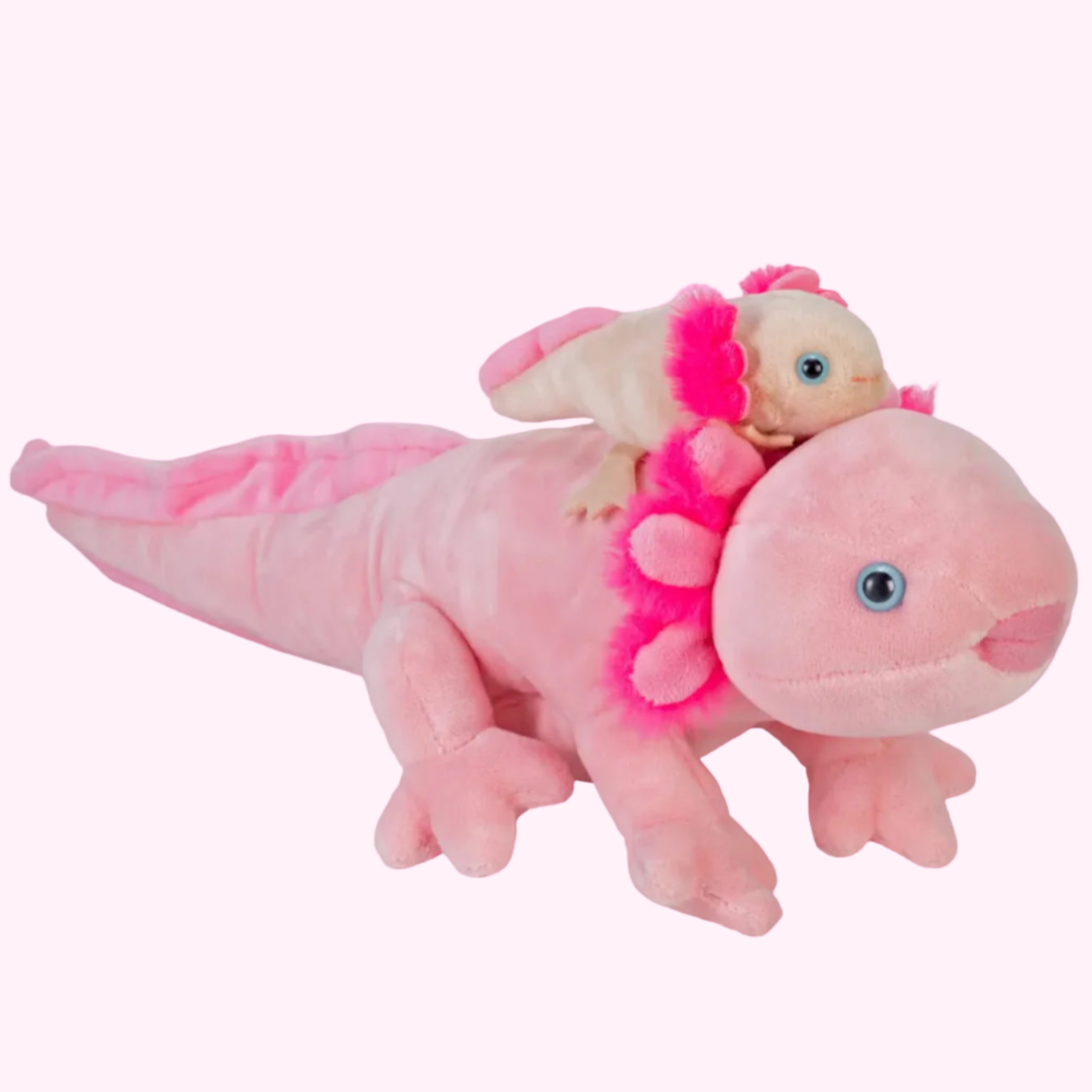 Axolotl Mum & Baby Detachable Plush Duo - Wild Republic
