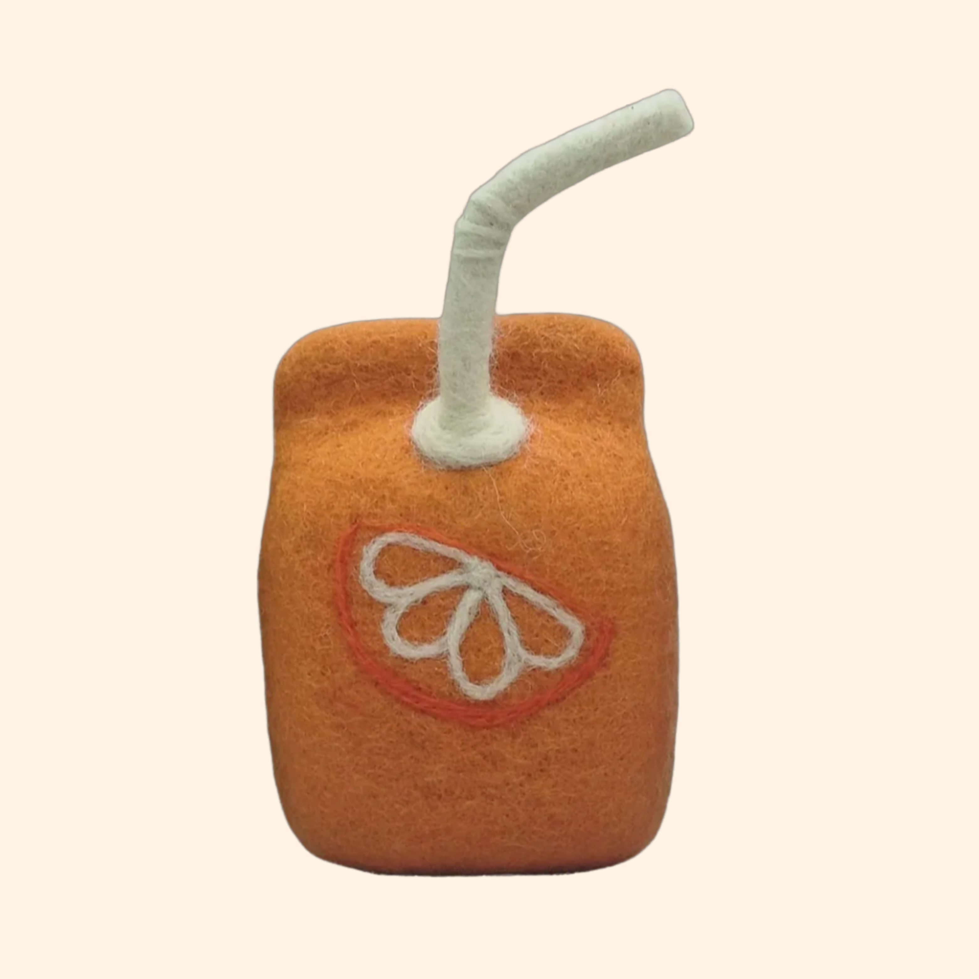 Orange Felt Juicebox  - Playtisserie