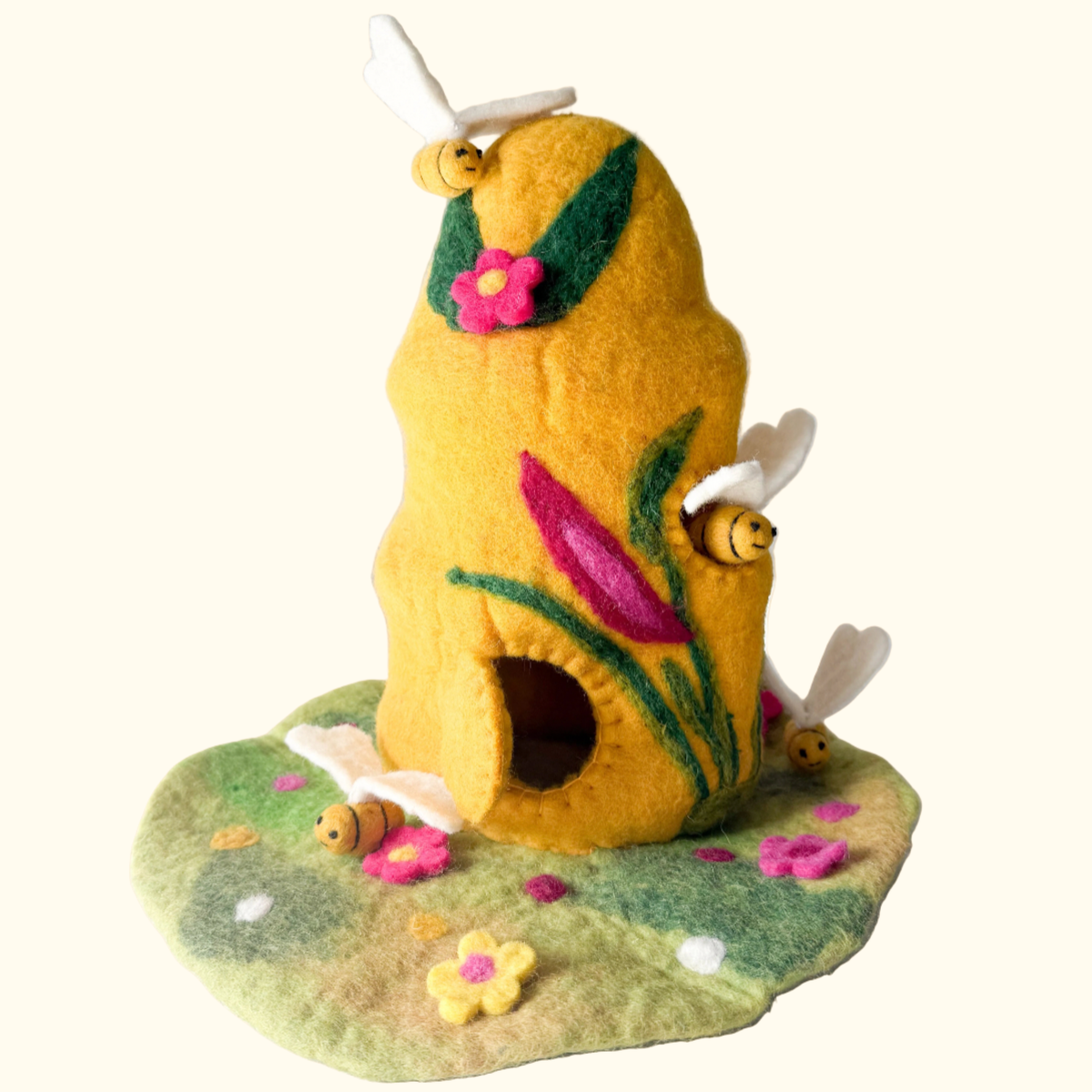 Honeybee Fairy Home & Bees – Himalayan Felt Co