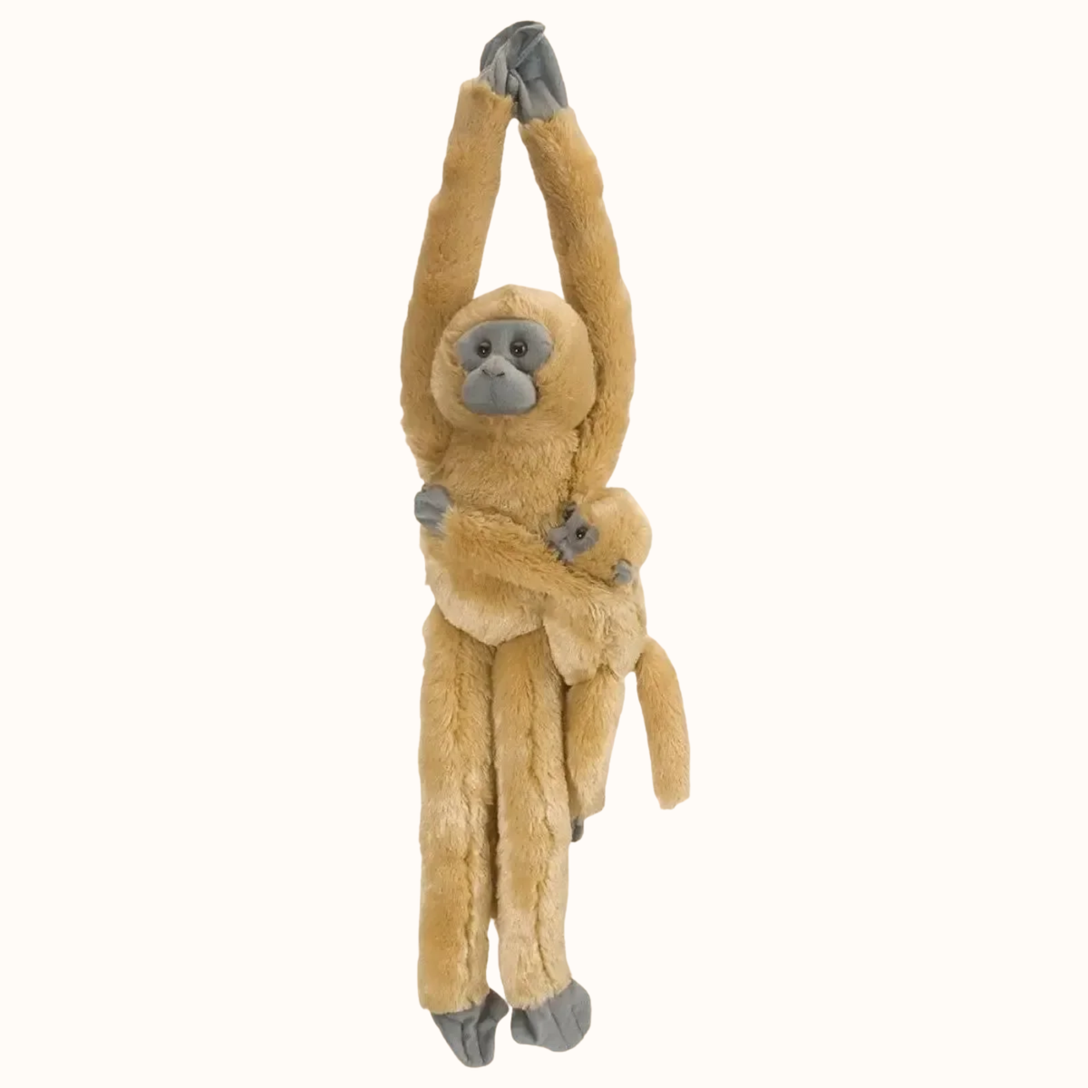 Common Langur Monkey Mum & Baby Detachable Plush Duo - Wild Republic