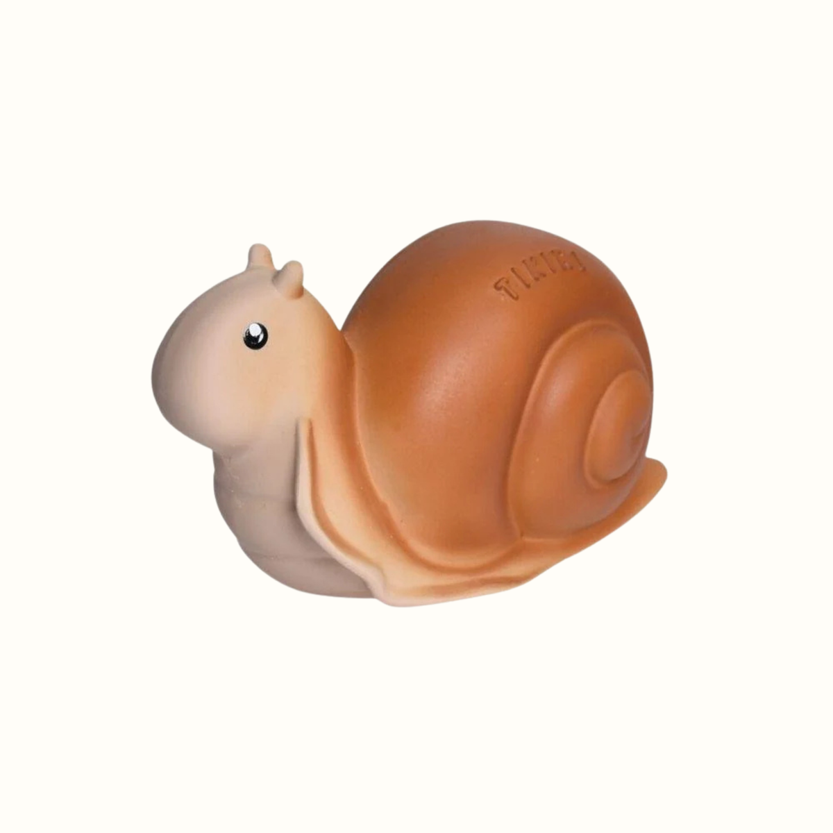 Snail Garden Friend Natural Rubber Rattle & Teether/Bath Toy - Tikiri