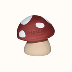 Mushroom Natural Rubber Rattle & Teether/Bath Toy - Tikiri