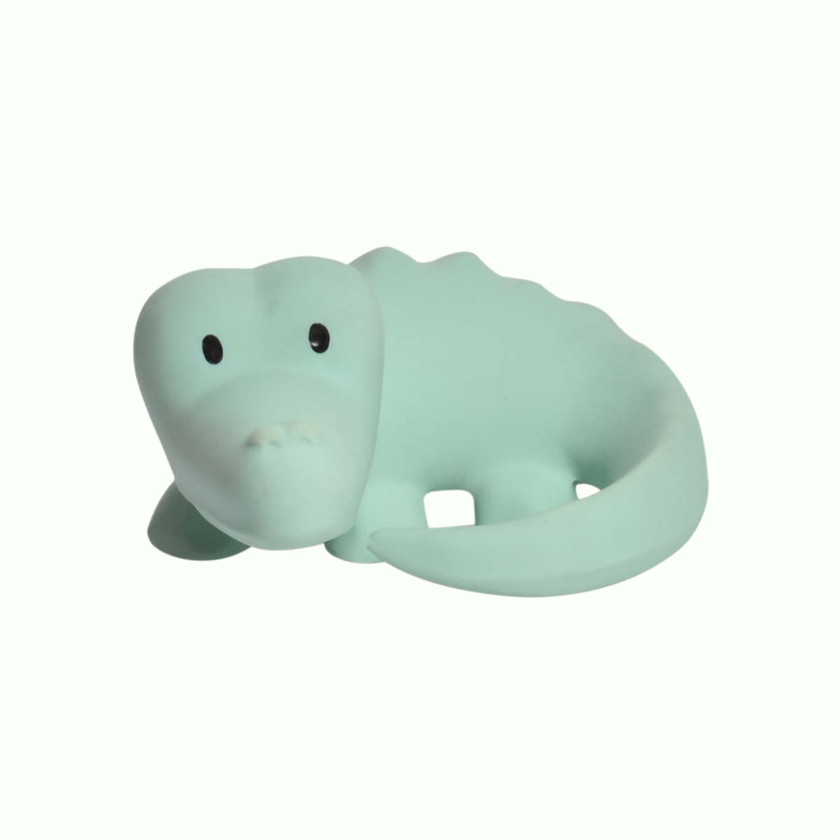 Crocodile Natural Rubber Rattle & Teether/Bath Toy - Tikiri
