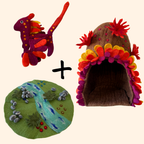Fire Dragon Felt Play Set – Himalayan Felt Co