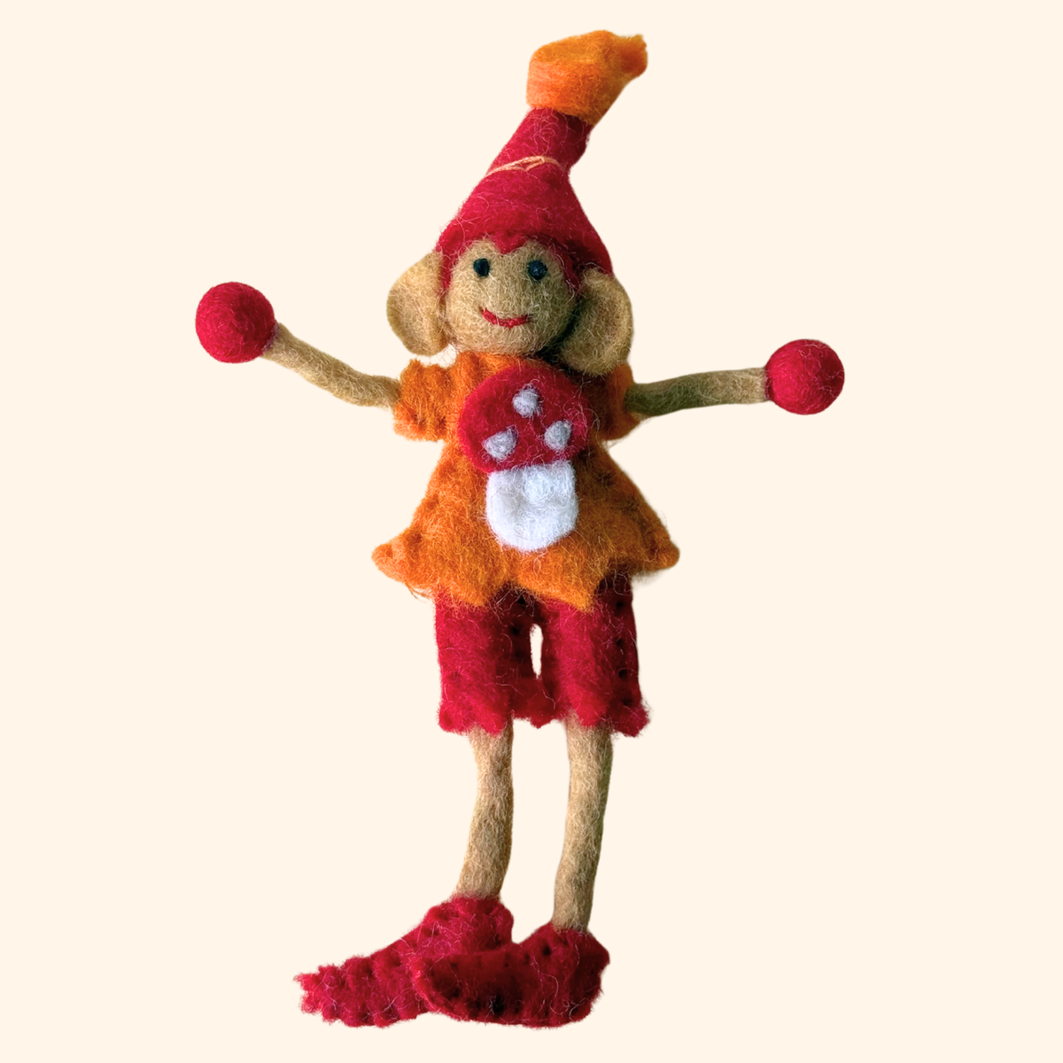 Mr Toadstool Felt Elf – Himalayan Felt Co