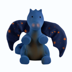 Midnight Dragon Natural Rubber Rattle & Teether/Bath Toy - Tikiri