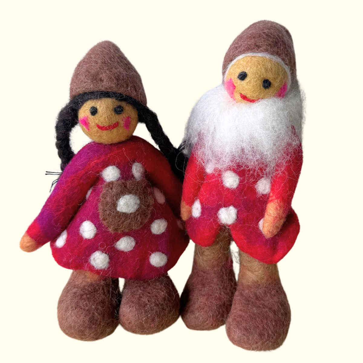 Berry Felt Mushroom Friend – Himalayan Felt Co