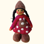 Poppy Felt Mushroom Friend – Himalayan Felt Co
