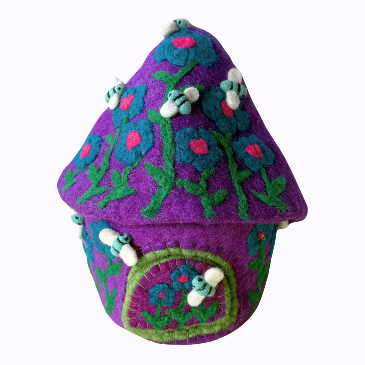 Blue Bee Felt Fairy Home – Himalayan Felt Co