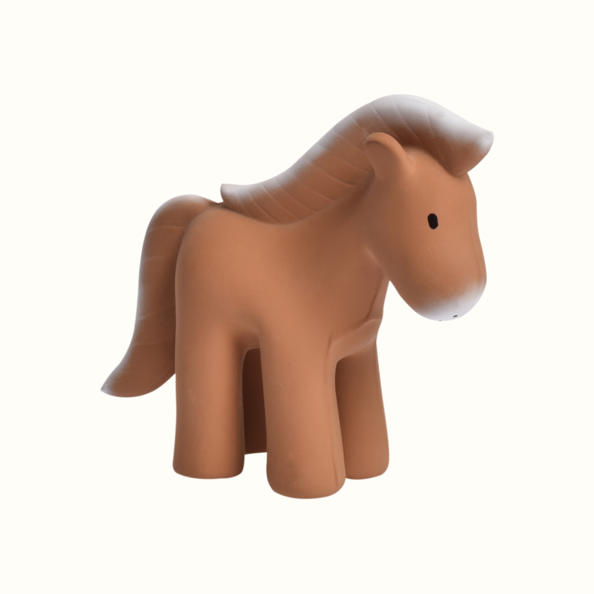 Horse Natural Rubber Rattle & Teether/Bath Toy - Tikiri